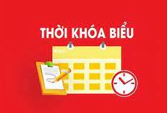 Thời khoá biểu năm học 2025 - 2026